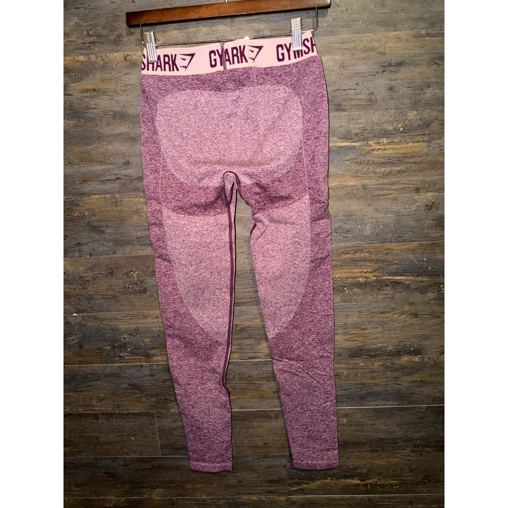 Gymshark Flex High Waisted Seamless Leggings Burgundy Pink Marl Size Medium